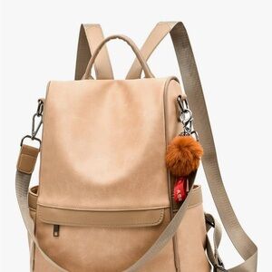 Elegant Tan Women's Backpack